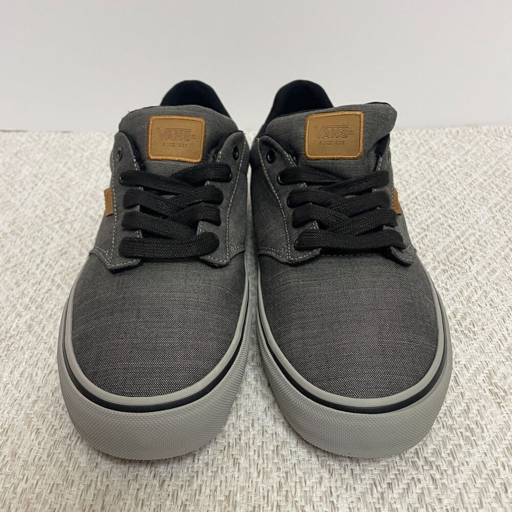Vans Mens 8.5 Atwood Deluxe Gray Skateboarding Sneakers NIB